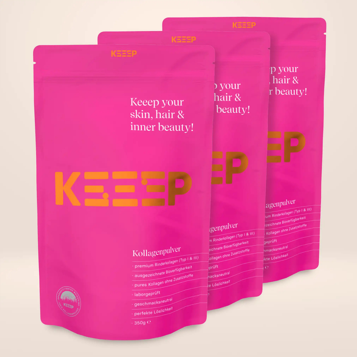 KEEEP Kollagen Pink (3er-Set)